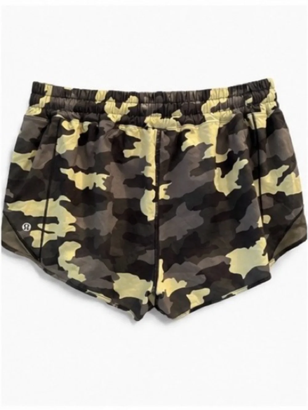Lululemon Speed Up High-Rise Shorts 2.5” Green Twill Multi Camo Size 14 NWOT